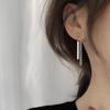 Square Geometric Chain Studs Earring Alloy Women Girls Party Piercing Ear Jewelry Ornaments Simple Sticks Hanging Earring
