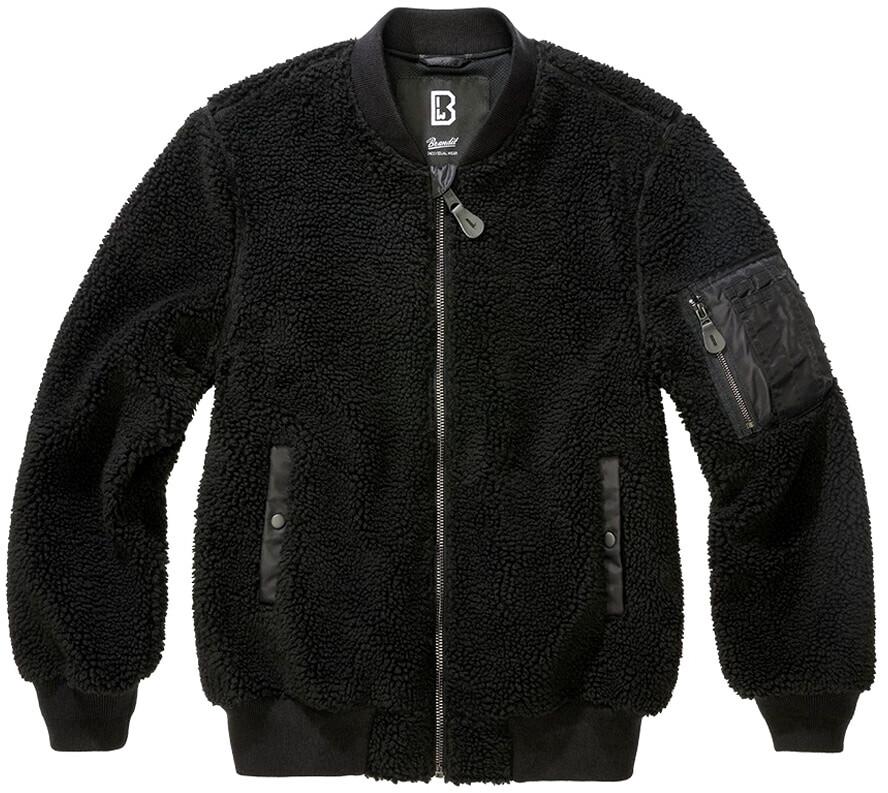 Демисезонная куртка Brandit MA1 Sherpa Jacke schwarz