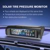 Solar Wireless Tire Pressure Monitoring System with LCD Display and 4 External Sensors