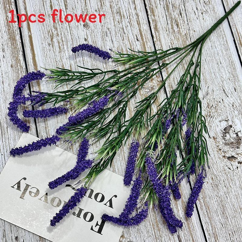 Simulated Bouquet Lavender Artificial Plastic Artificial Flower For Decor Indoor