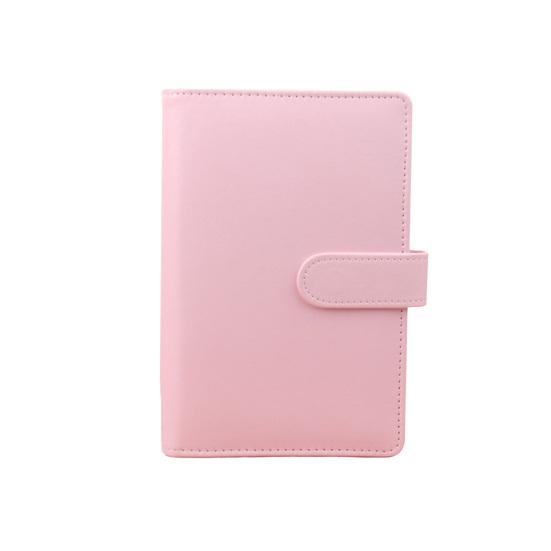 6-Ring Multi-pockets Loose-Leaf Binder Cover Faux Leather Planner Diary Loose-Leaf Notebook Cover School Supplies