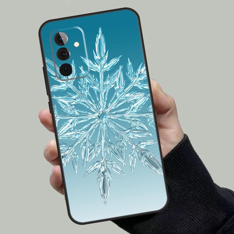 Чехол Рождественские Снежинки для Samsung Galaxy A06 A16 A26 A36 A56 A53 A32 A52 A33 A13 A55 A35 A15 A14 A34 A54 A17