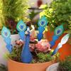 Splicing Design Garden Peacock Stakes Detachable Resin Peacock Figurine  Backyard