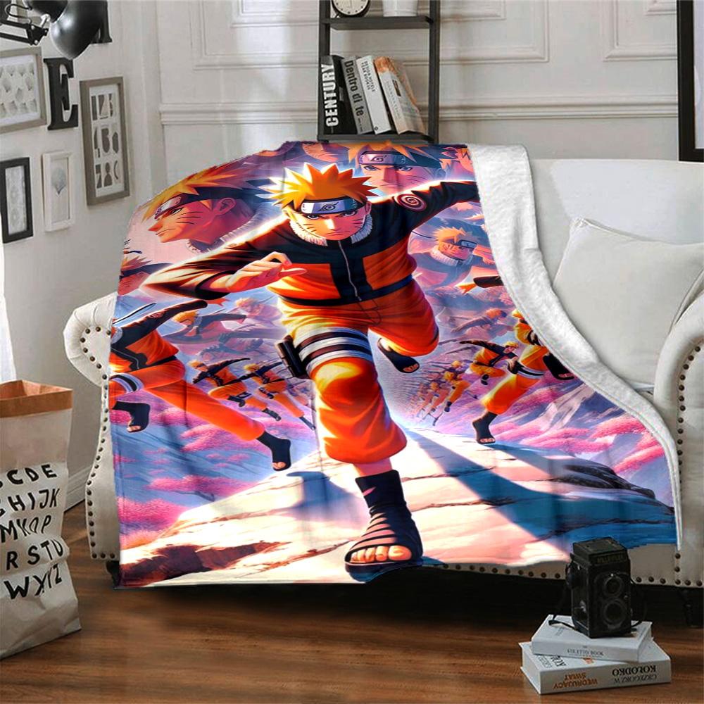 Naruto Blanket Soft Warm Cozy Perfect for Sofa Livingroom Bedding All-Season Use Modern Suitable for Gifting Relatives and Friends