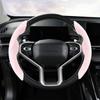 2Pcs Universal Car Steering Wheel Cover Plush Steering Wheel Protector Interior Accessories