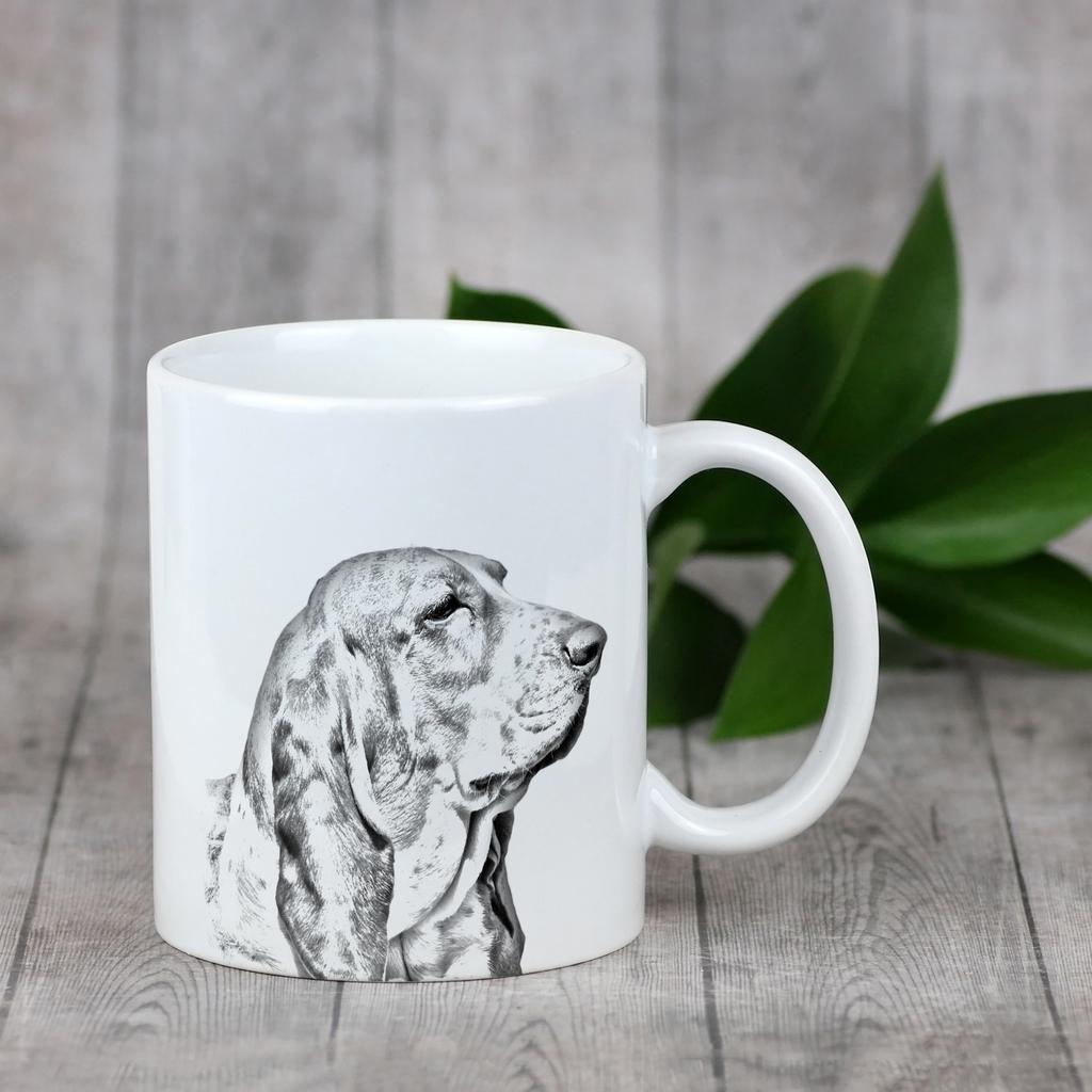 Basset Hound - cup with a dog, cute cup with graphics, a gift with your photo from the Art-Dog brand