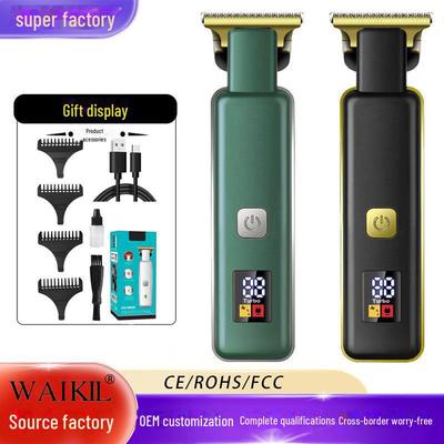 Портативная ретро электрическая машинка для стрижки волос для мужчин - аккумуляторная масляная головка триммера