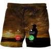 Carp Fish Graphic Beach Shorts Men 3D Swimming Board Shorts Beach Running Shorts Summer Surfing Beach Casual Loose Pants