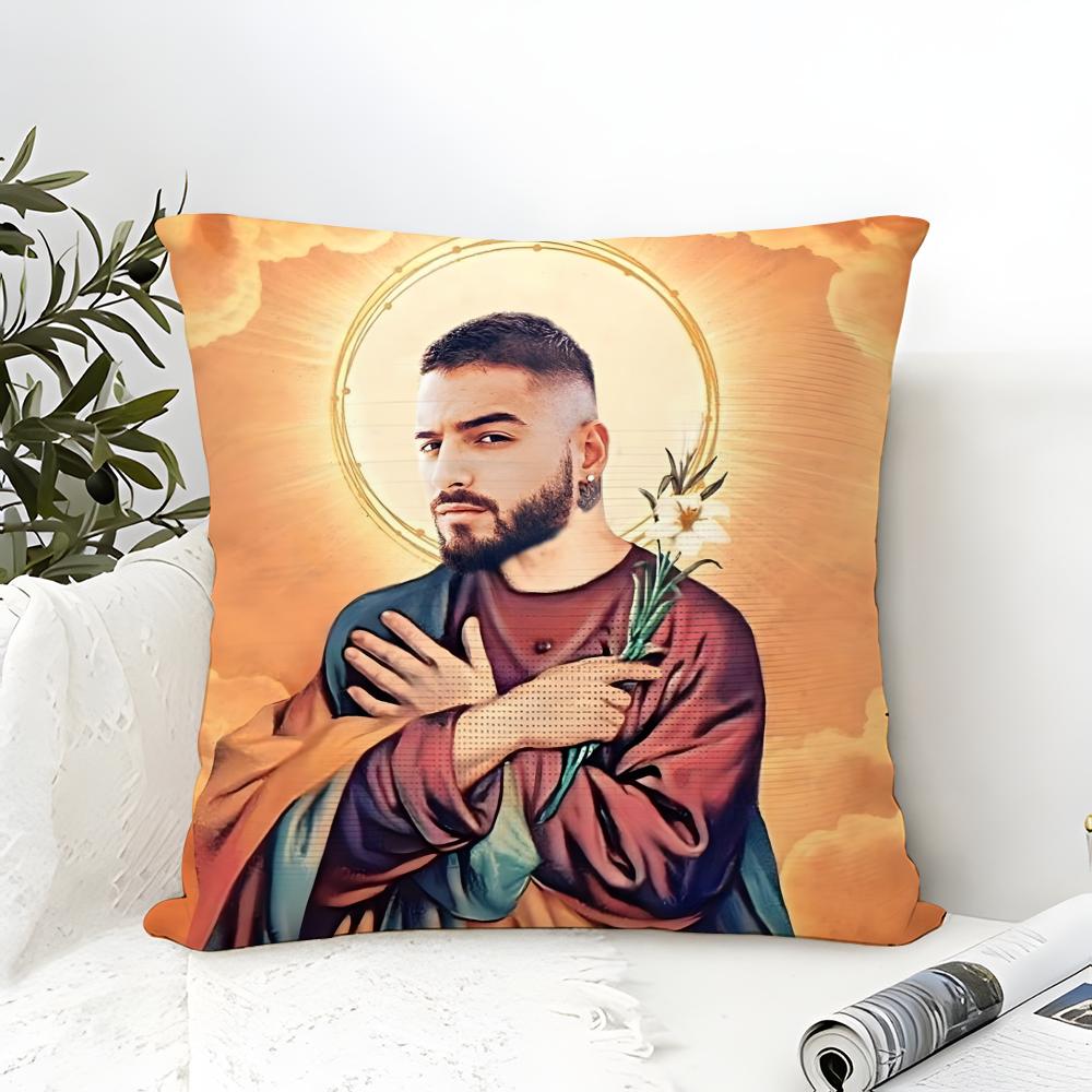 Красивый Мальчик Музыкальный Певец M-Maluma 3 Наволочка Льняная Наволочка Диван Домашний Декор Чехол для Подушки Чехол для Подушки