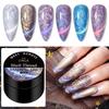1 Pc MEET ACROSS 7ml Magnetic Thread Shell Gel Pattern 9D Glitter Semi Permanent Soak Off Nail Art Varnish Manicure