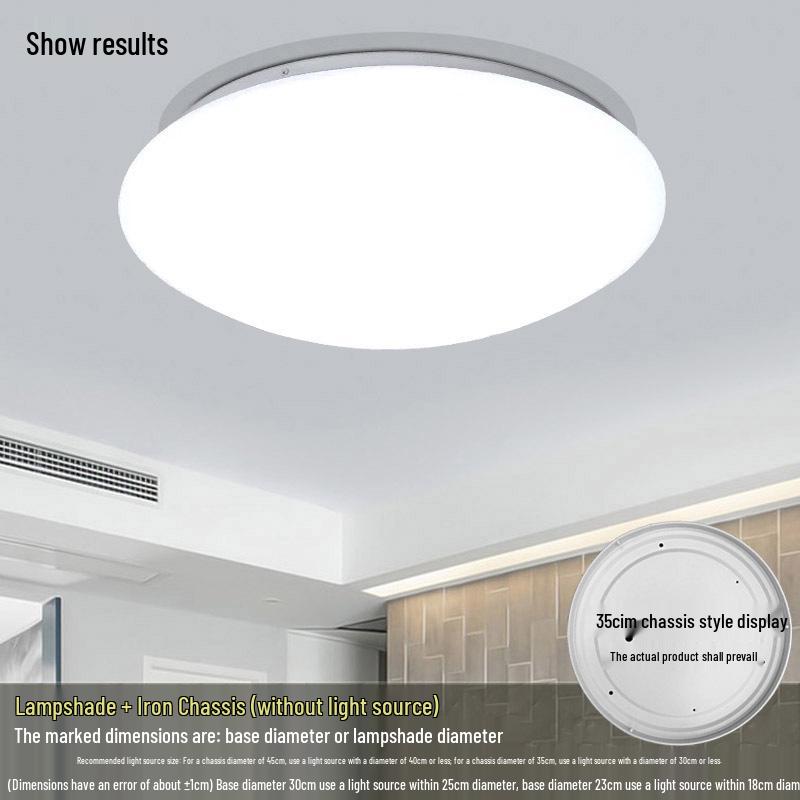 Акриловый квадратный и круглый плафон для потолочного светильника с шасси, без светильника в комплекте, бесплатная доставка