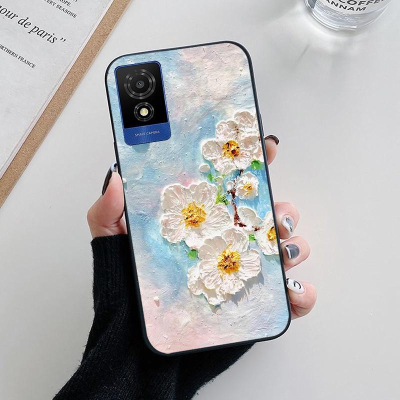 For TCL 501 Case Fashion Soft Silicone Back Cases for TCL 501 T433D Phone Cover TCL501 etui Fundas
