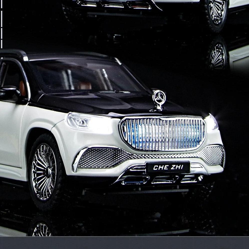 Масштаб 1/24 Симуляция Mercedes-Benz Maybach GLS600 Сплав Внедорожник Литая Металлическая Модель Коллекция Хобби Декоративные Изысканные Украшения Детская Игрушка