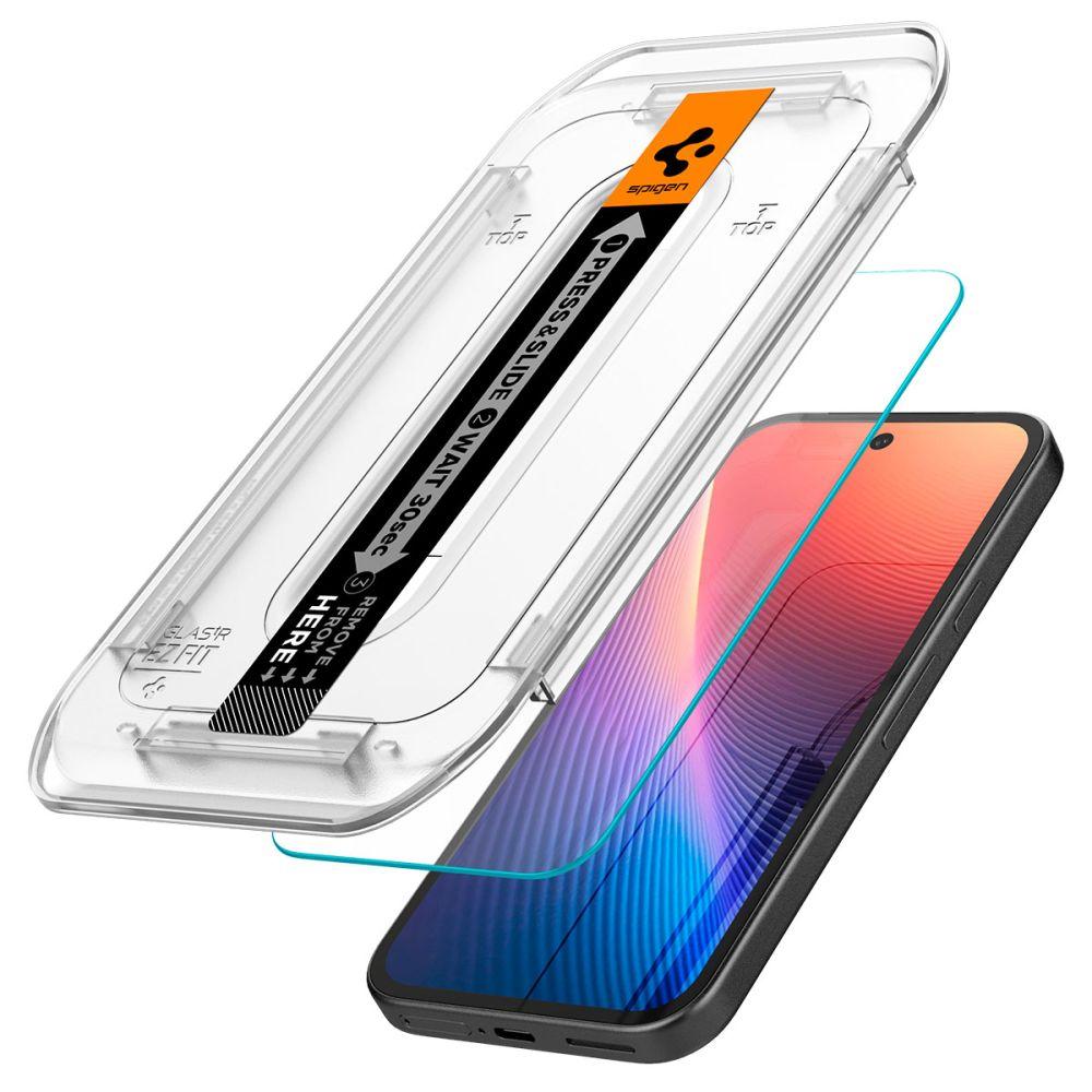 Закаленное стекло Spigen Glas.tr Ez Fit 2 шт. Google Pixel 9A Прозрачный