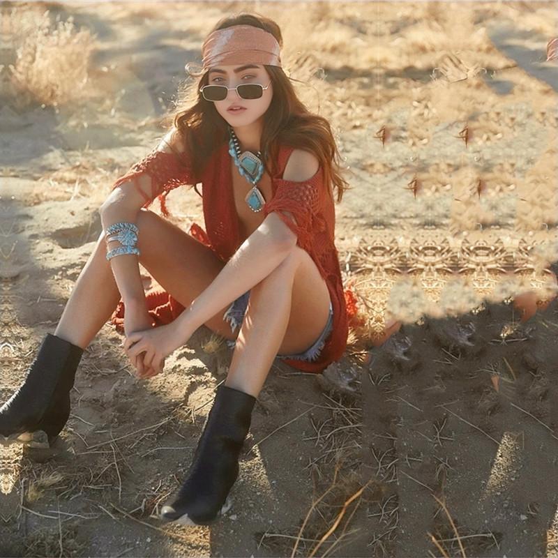 Пляжная вязаная туника для купальника 2022