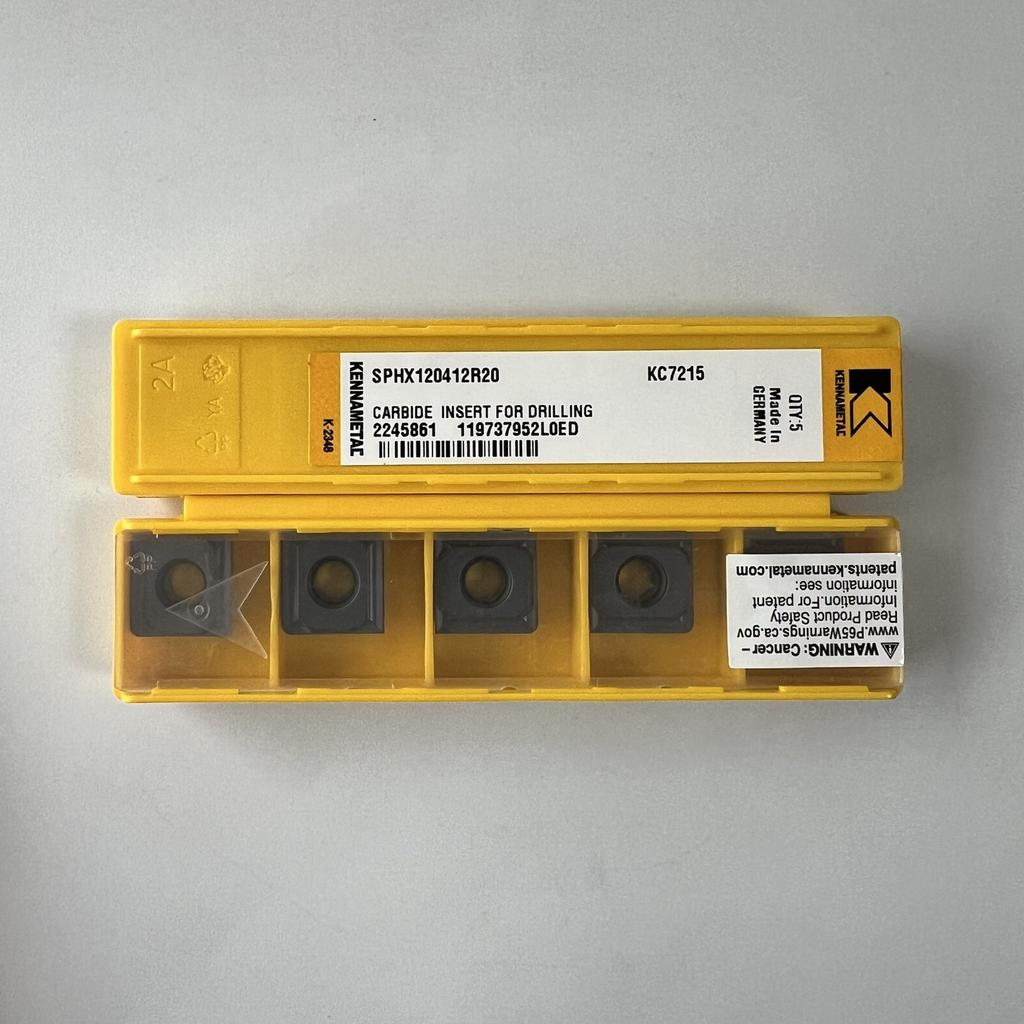 KENNAMETEL / SPHX120412R20 KC7215 / Carbide CNC Blade 10 Pcs