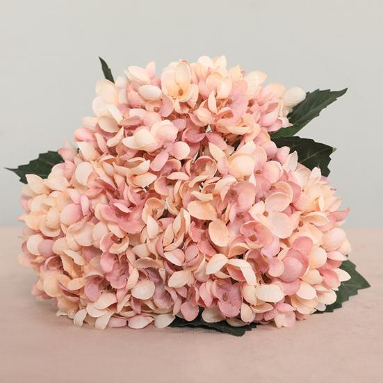 Artificial Flowers Full Hydrangea DIY Faux Flower Silk Reusable Fake Floral Plant