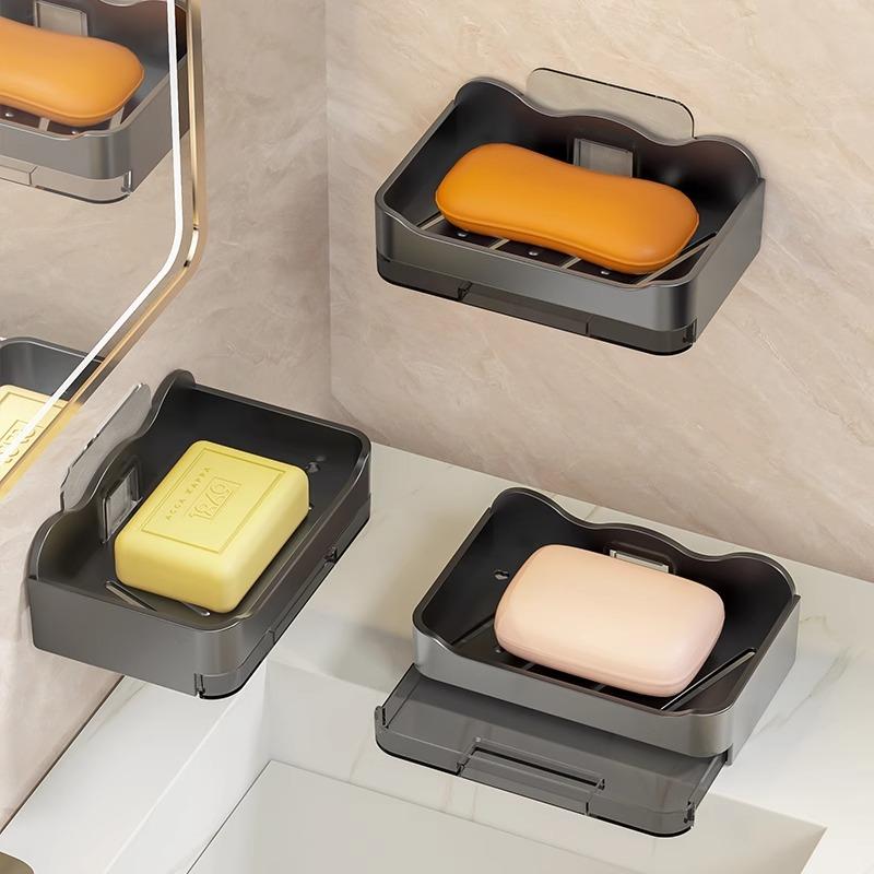 1 шт. нескользящий держатель для мыла для ванной комнаты с сильной присоской для слива мыльницы бытовая присоска настенная мыльница