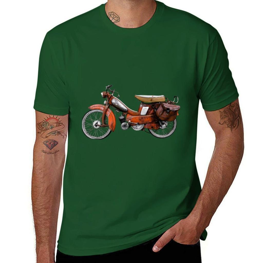 Vintage French Motobecane Moped . T-Shirt customs sublime funnys korean fashion mens funny t shirts
