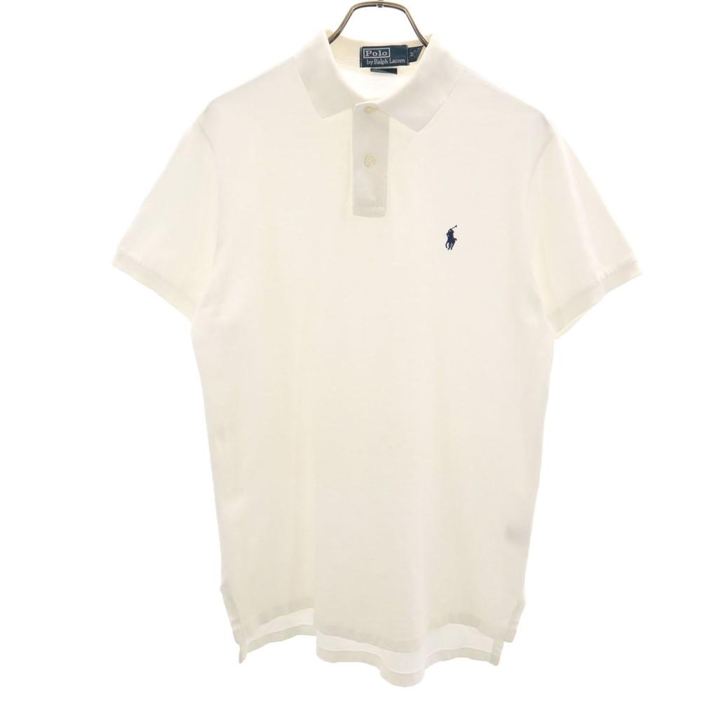 Polo by Ralph Lauren Short Sleeve Custom Fit Polo Shirt M White Men's Used