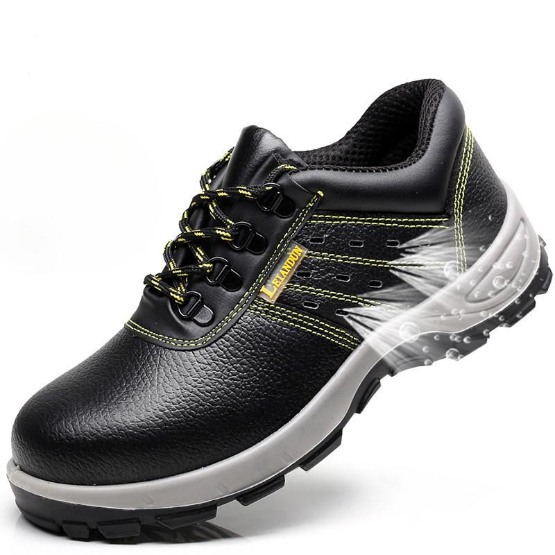 Обувь для страхования труда больших размеров. Противоударная и противоударная защитная обувь с большой подошвой и стальной защитной обувью для головы. Мужская защитная обувь.