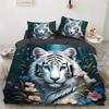 Jackal Tiger Leopard Pattern 3D Printed Single Double Queen Quilt Cover Pillowcase 3 Piece Bedding Set
