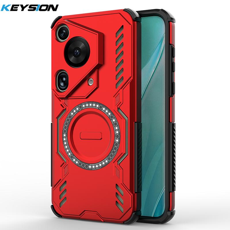 KEYSION Чехол с полым рассеивателем тепла для Huawei Pura 70 Pro+ Магнитное охлаждение Ударопрочный чехол для телефона Huawei Pura 70 Ultra