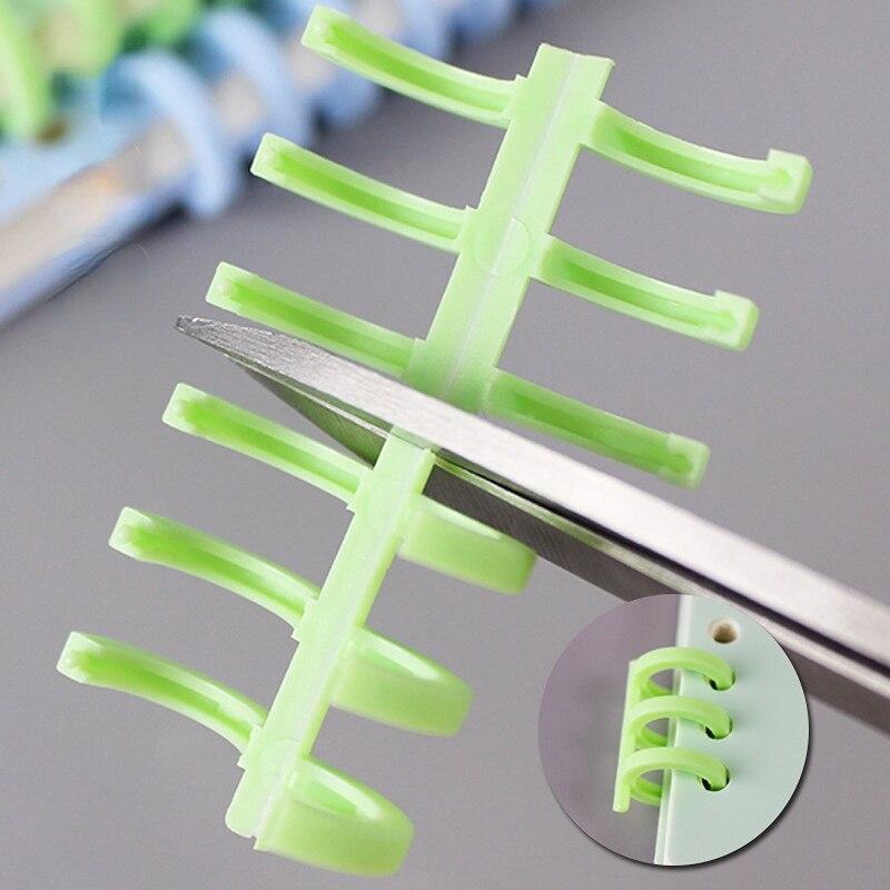 3pcs/set 6 Holes Book Rings Solid Color Loose Leaf Binder Spiral Notebook Office Binding Rings Supplies