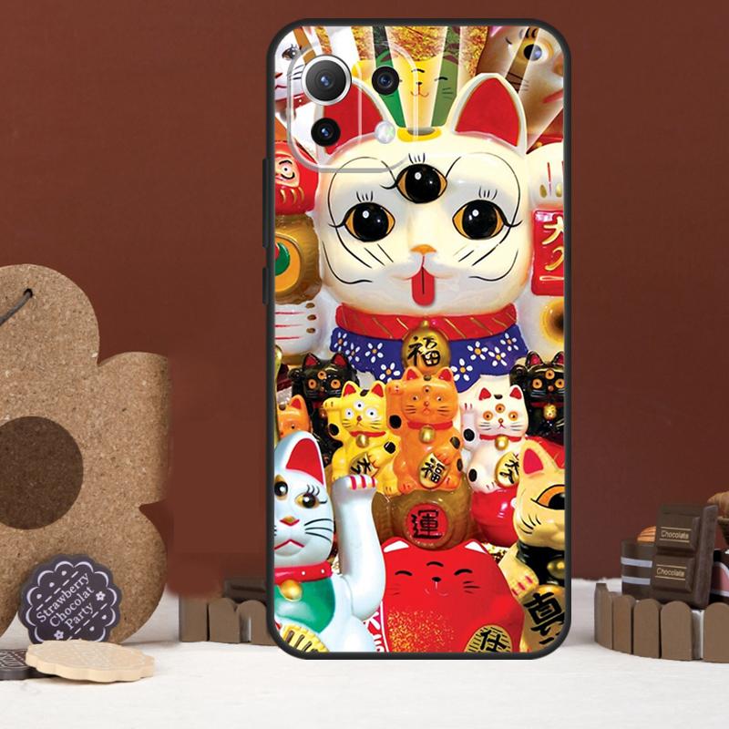 Японский Кот Удачи Художественный Чехол Для Xiaomi 15 Ultra 14 15T 13T 14T 17 Pro Max POCO F8 Ultra X7 X5 X6 F5 F6 F7 Pro Чехол