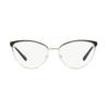 MICHAEL KORS Solid color decoration metal cat eye optical frame women's gold