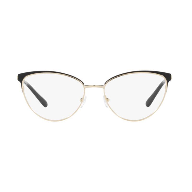 MICHAEL KORS Solid color decoration metal cat eye optical frame women's gold