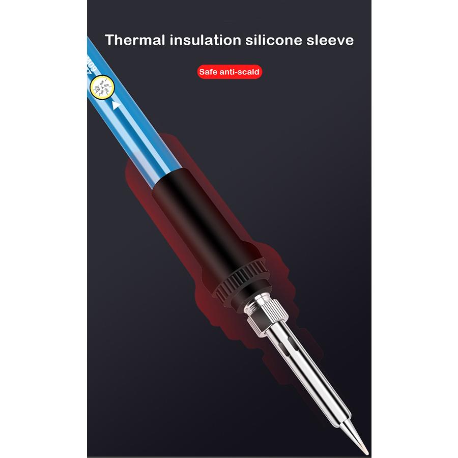 Электрический паяльник с регулируемой температурой, 110 В/220 В, 60 Вт, паяльник, профессиональный сварочный аппарат для олова, термокарандаш, сварочный инструмент для ремонта припоя