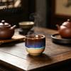 Cold Drink Ceramic Cup Handmade Handleless Mug for Hot Drinks 150ml Rustic Stoneware Coffee Stemless Tea Easy to Clean Unique Gift Lovers
