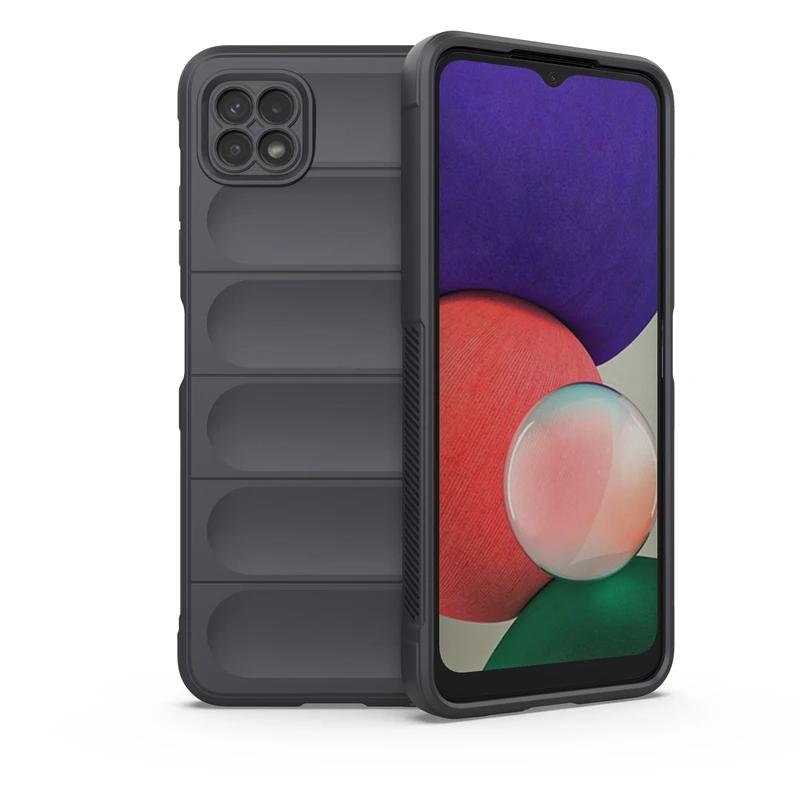 Для Samsung Galaxy A22 5G задняя крышка телефона чехол жидкий силикон противоударный защитный чехол Funda Coque