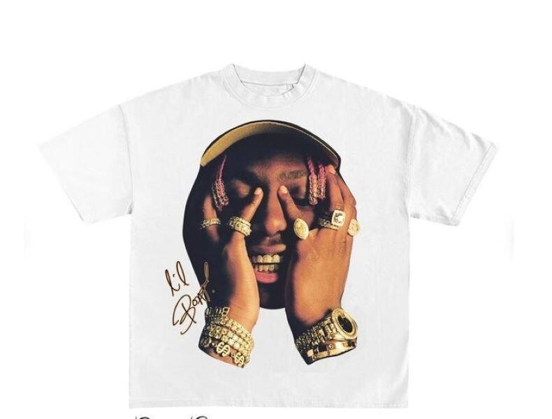 Lil Yachty Shirt, Vintage White Rap Tee, Hip Hop Graphic Print T-Shirt