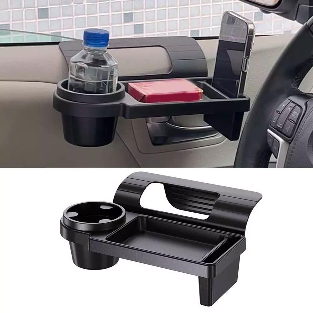 Multifunctional Car Organizer Box With Cup Holder Drink Holder Side Door Window Phone Slot Hanging Storage Rack For Vehicle