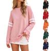 Women's Fashion Color Long Sleeve Pullover Sweatshirt for Casual Everyday Wear