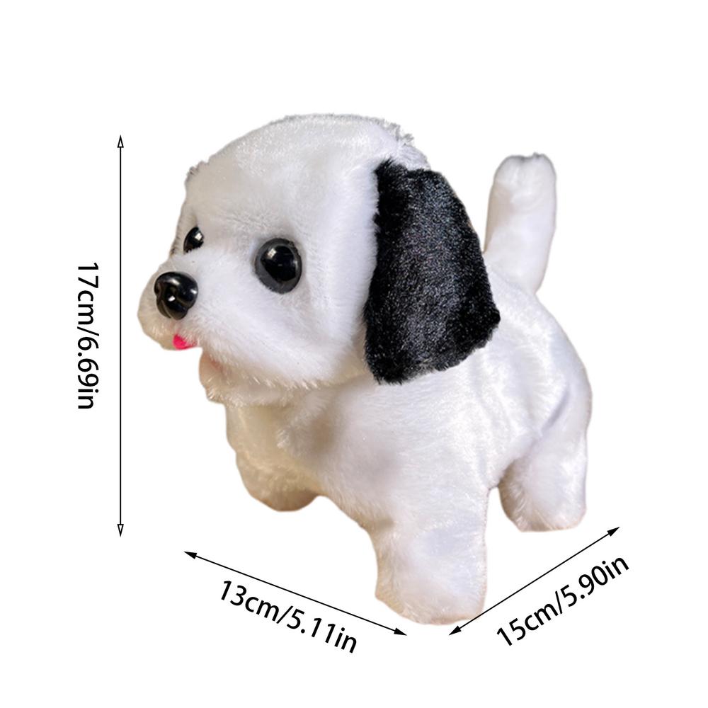 Электронные домашние животные для детей, прогулочная собака, кошка, плюшевые животные, лающая собака-компаньон, электрические домашние животные на батарейках, виляние хвостом