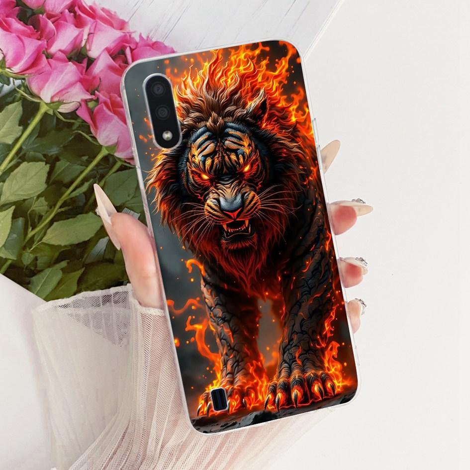Для чехла Samsung Galaxy A01 Чехол M01 SM-A015F Funda Модный Мультяшный Дракон Мягкий Тонкий Силиконовый Бампер Для Samsung A01 Core Coque