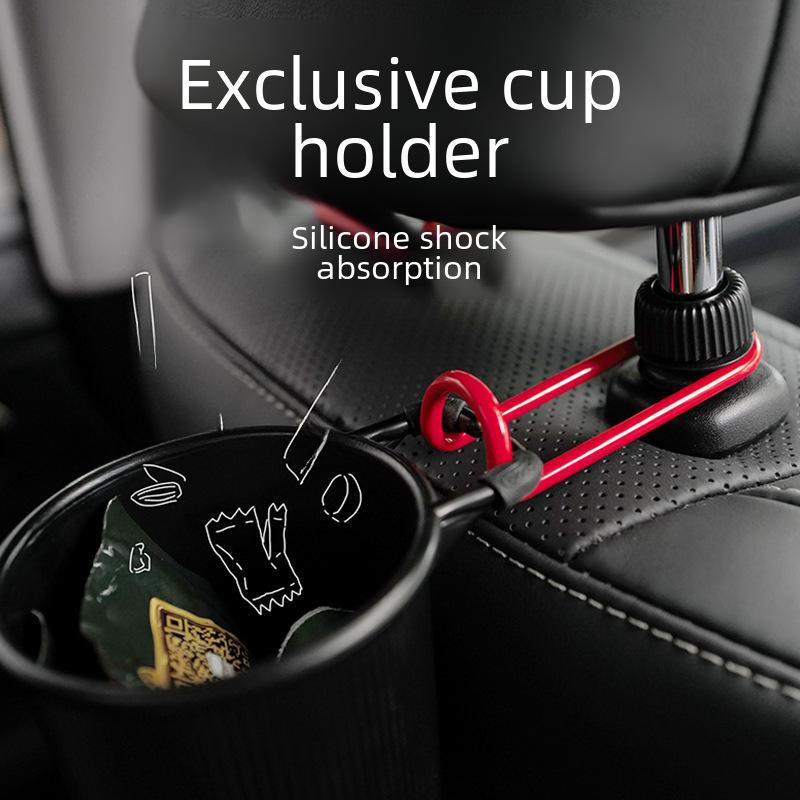 Creative Alloy Car Hook: Invisible Seat Back Storage for Car Interior.