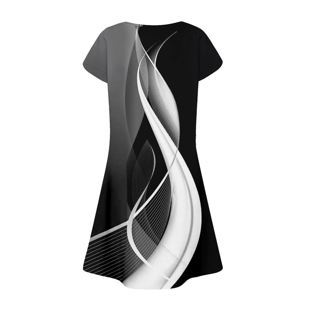 Женские летние повседневные лепестковые узкие полосатые плиссированные однотонные платья