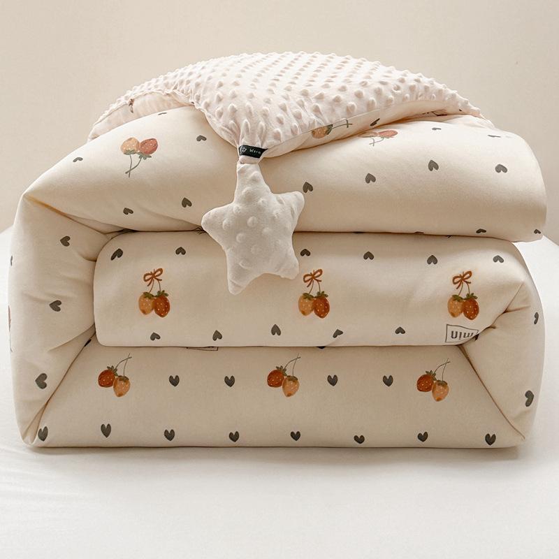 Детское вязаное одеяло для осени и зимы, толстое плюшевое, мультяшное постельное белье, одеяло, удобное, мягкое, теплое, необходимое для детской кроватки