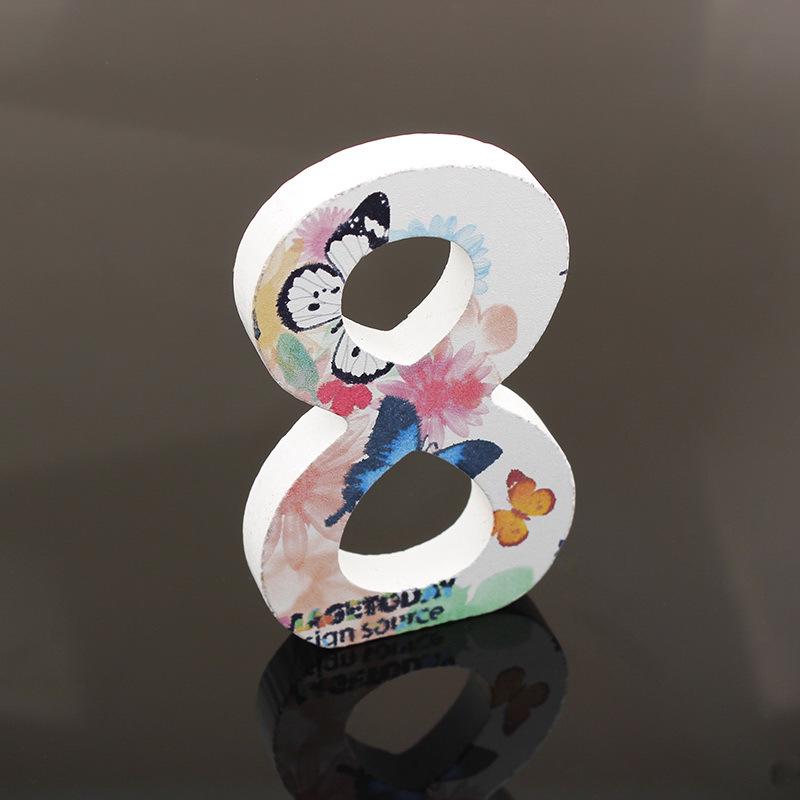 Wooden Alphabet Craft Letters Plaque Home Wedding Nursery Party Decoration