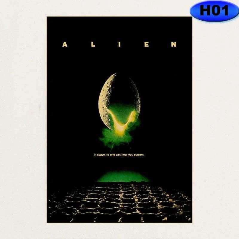 Vintage Classic Horror Movie Poster The Evil Dead/Halloween Posters HD Printed Kraft Paper Home Decor Bar Cafe Wall Art Painting