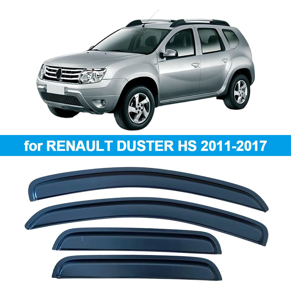 Дефлекторы боковых окон для RENAULT DUSTER DACIA DUSTER HS 2011-2017 Козырьки на окна Защита от дождя Ветровики Накладные на скотче