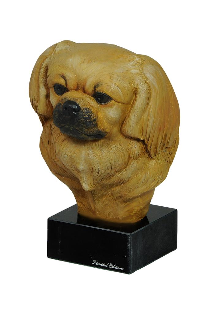 Spaniel Tybetański, Tibetan Spaniel  - Malowana Statuetka, Posąg Figurka, Wykonany Przez Artystę, Marka Art-Dog