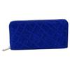 Made In Japan Elephant Leather Long Wallet Round Zipper Large Capacity Slim Blue [Zoo] ZLW-101 Men's