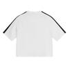 Puma T7 Color Block Slim Fit Sports Casual Crew Neck Short Sleeve T-Shirt Women Tops White 632925-02
