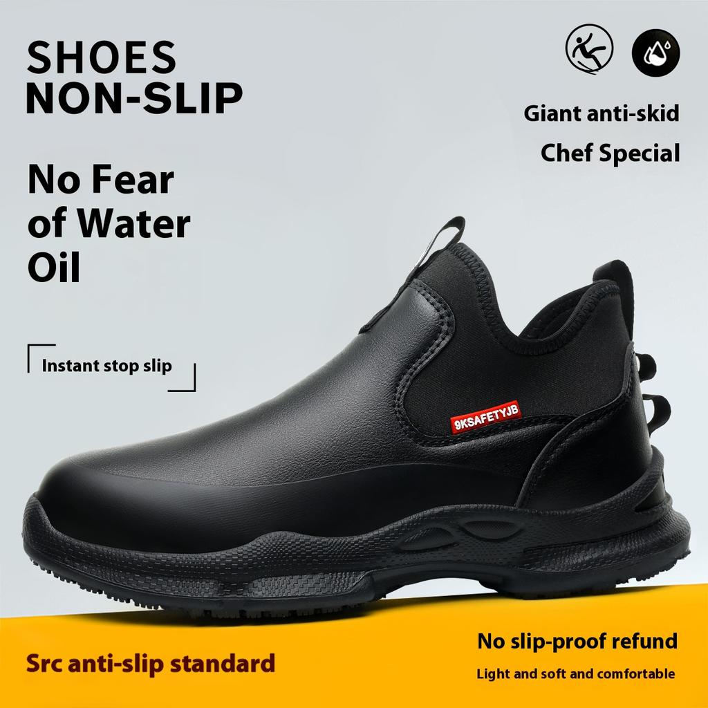 Professional Non-Slip Chef Shoes Anti-Fatigue Kitchen Work Shoes With Arch Support for Culinary Staff, Restaurant Safety Shoes