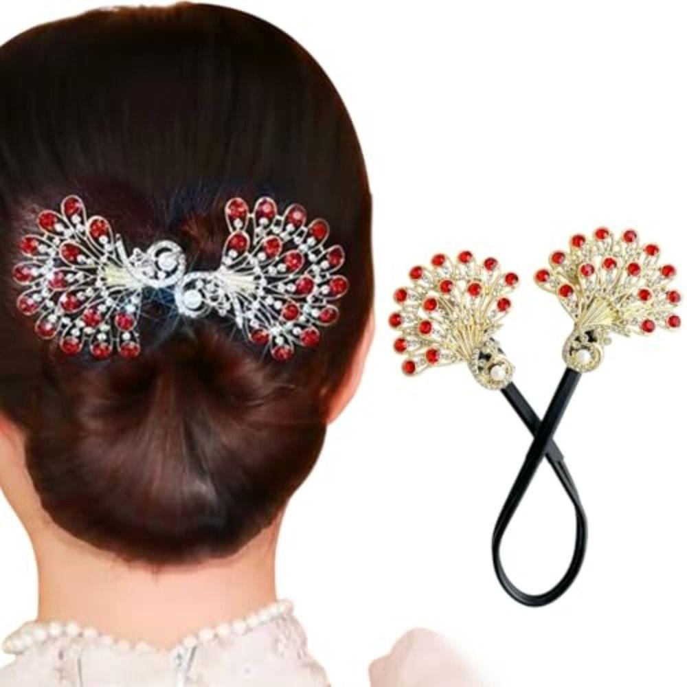 Головной убор Прическа Твист Форма павлина Твистер для волос Элегантная заколка Женщины